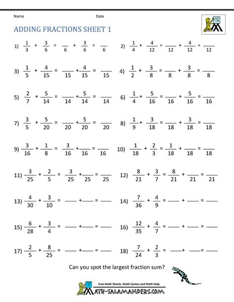 With this worksheet, your students will calculate volumes of rectangular prisms. Free Math Fraction Worksheets For 5th Grade - Advance ...