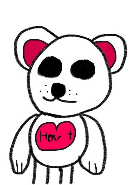 Creepy Bear Drawing By Thesilentangrycat On Newgrounds