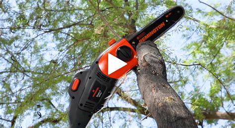 Learn how to safely use your gas or electric pole saw. Electric Pole Chainsaw Parts & Adjustment | Remington Power Tools