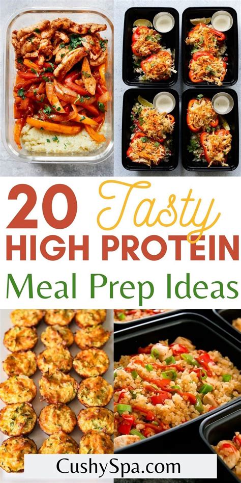 20 High Protein Meal Prep Ideas Healthy High Protein Meals High