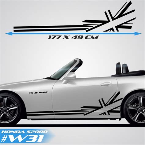You Are Buying 2x Racing Stripes For Honda S2000 One For Each Side