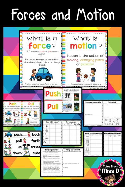 A great effort (to do something). Forces and Motion | Worksheets, Activities and Teacher