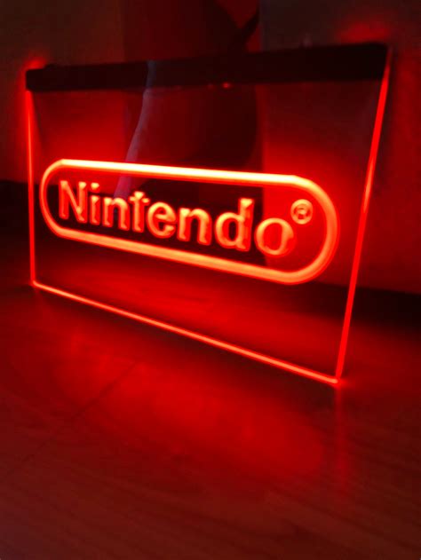 Nintendo Led Neon Light Sign 8x12 Etsy