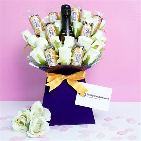 Where to buy prosecco gifts? Ferrero Rocher and Prosecco Bouquet | Funky Hampers