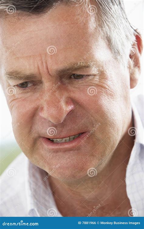 Middle Aged Man Frowning Royalty Free Stock Image Image 7881966