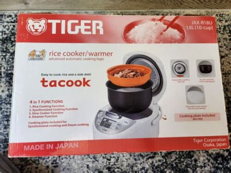 Tiger Jax R U Wy Cup Uncooked Micom Rice Cooker Warmer Steamer