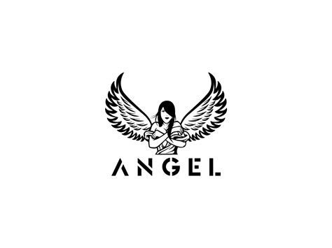 Angel Logo By Hussnain Graphics On Dribbble