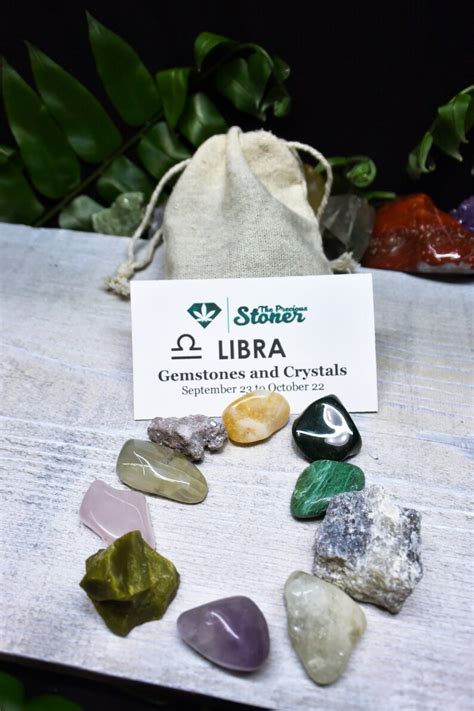 Libra Zodiac Crystals And Gemstones Kit Libra Stones Set Libra Etsy