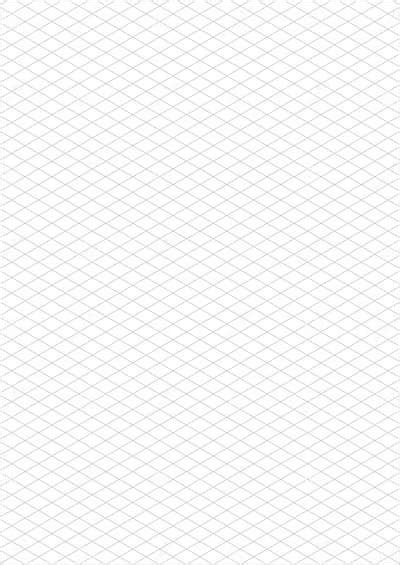 Isometric Grid Paper A3 Portrait Vector Stock Vector Illustration Of