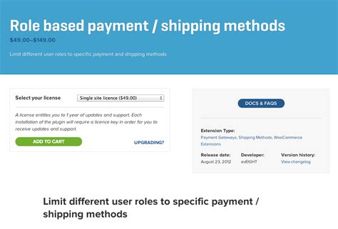 Woocommerce Role Based Payment Shipping Methods Wp Base