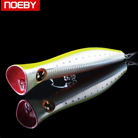 Noeby Nbl9248 Top Water Popper Bass Pike Walleye Trout Plastic Fishing