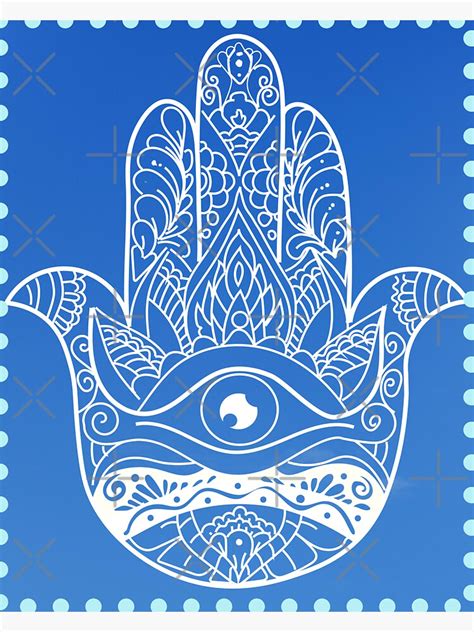Hamsa Hand Fatima Geometric Mandala Art Sticker For Sale By Srart48