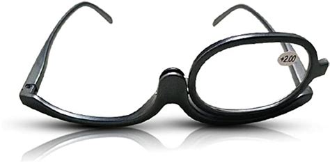 Readers Magnifying Makeup Glasses Eye Make Up Spectacles Flip Down Lens Folding