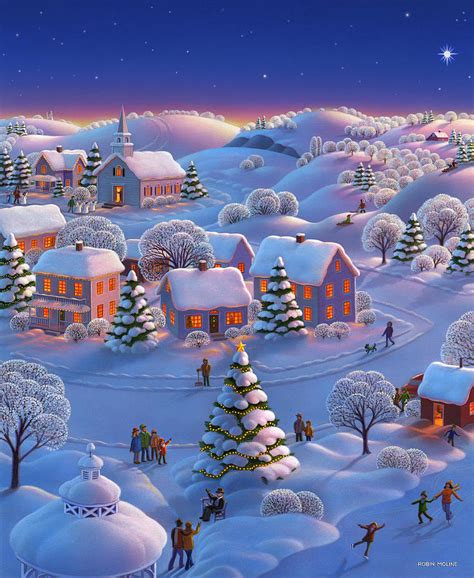 Winter Wonderland Painting By Robin Moline Fine Art America