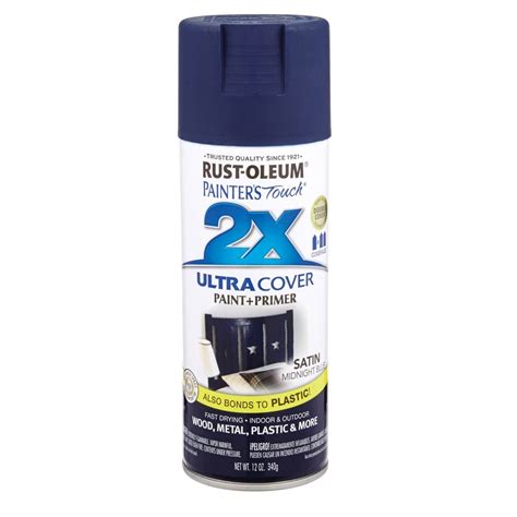 Painters Touch 249854 12 Oz Midnight Blue Satin Ultra Cover Spray Paint