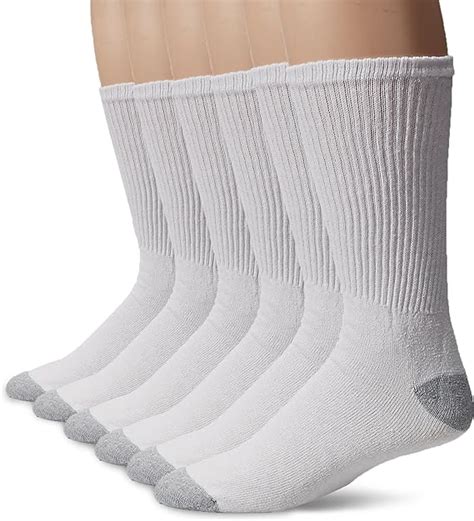 Gildan Mens Big And Tall Crew Socks 10 Pairs At Amazon Mens Clothing Store