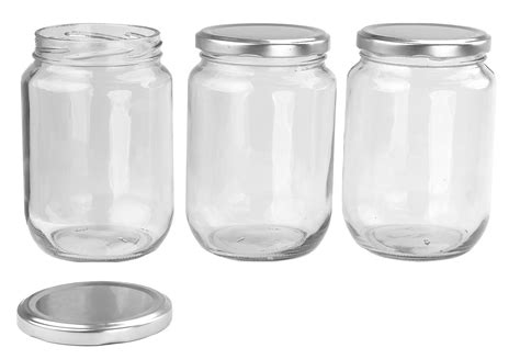 36 Pcs Honey Jars 1kg Size Round Glass Jars Silver Lids
