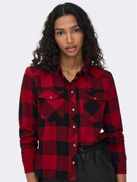 Checked Shirt Medium Red Only®