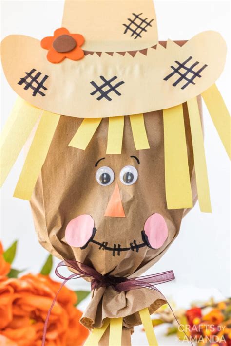 Paper Bag Scarecrow Crafts By Amanda Fall Crafts