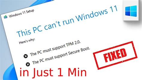 How To Install Windows 11 Without Tpm 20 And Secure Boot Youtube