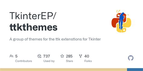 Github Tkinterepttkthemes A Group Of Themes For The Ttk Extenstions