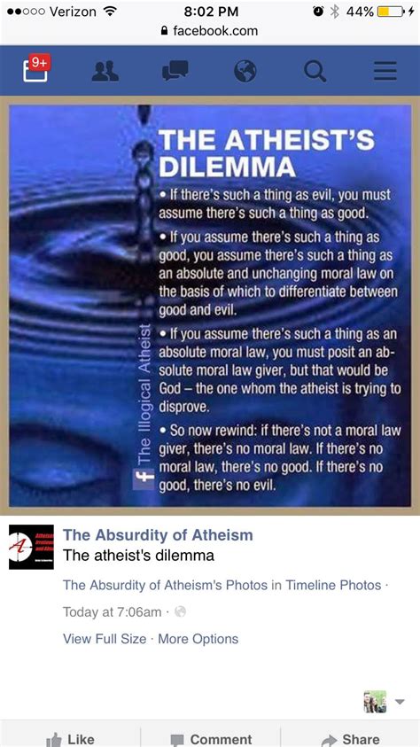 The Atheists Dilemma More Faith Quotes Bible Quotes Bible Verses