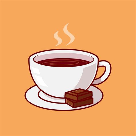 Ilustración De Icono De Dibujos Animados De Bebida De Chocolate 6952922