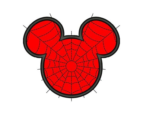 Mickey Spiderman Design Mickey Face Design Mickey | Disney applique