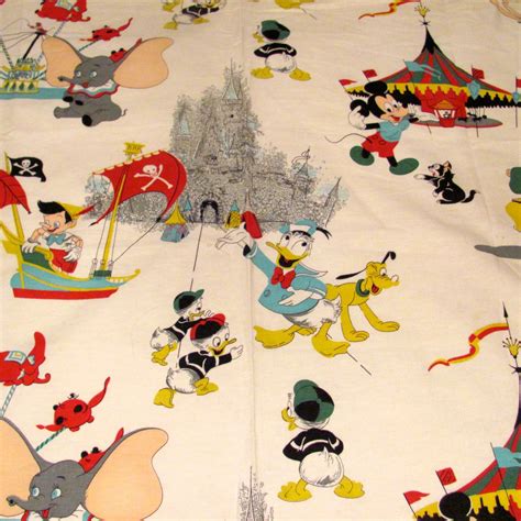 Vintage Disney Fabric Disney Fabric Vintage Disney Fabric