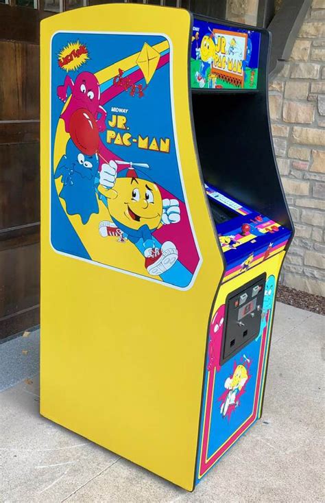 Jr Pac Man Complete Cabinet Set Conversion