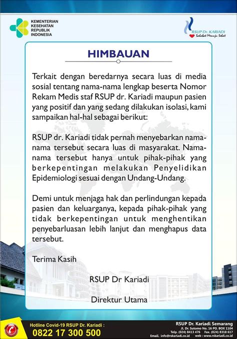 Contoh Surat Keterangan Sakit Rsup Dr Kariadi Semarang Surat