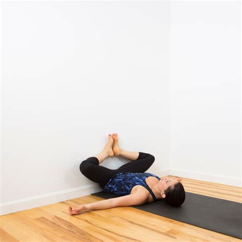 Relaxing Wall Yoga Sequence Popsugar Fitness