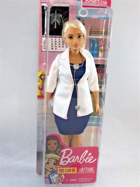 Mattel 2018 Barbie Careers Curvy Doctor Doll New In Box Fxp00 Mattel