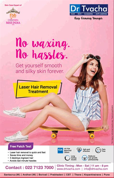 When performed correctly, laser hair removal kills the follicle of hair and is extremely targeted without affecting the skin. Dr Tvahcha Hair Skin Slimming No Waking No Hassles Laser ...