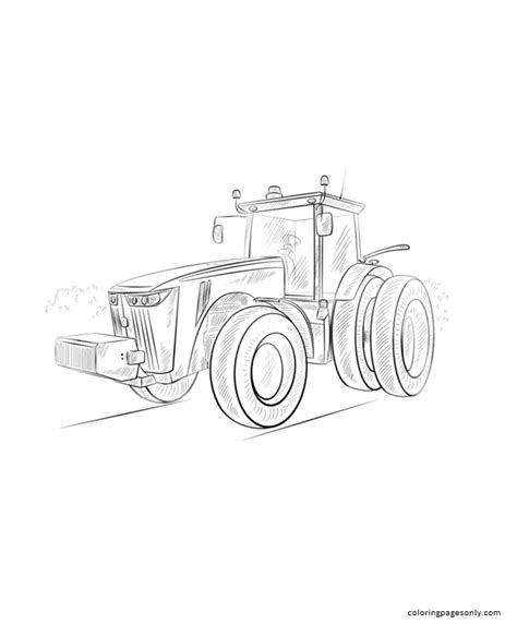 John Deere Tractor Coloring Page Free Printable Coloring Pages