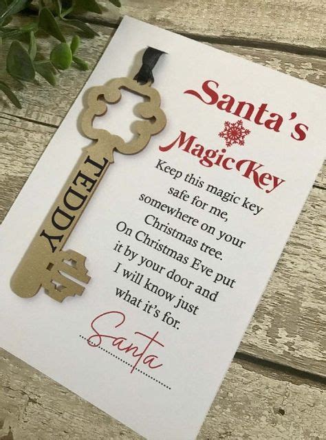 Santa Key Personalised Santas Magic Key Christmas Eve Box Filler