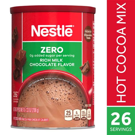 Nestlé Fat Free Rich Milk Chocolate Hot Cocoa Mix 7 33 oz Can