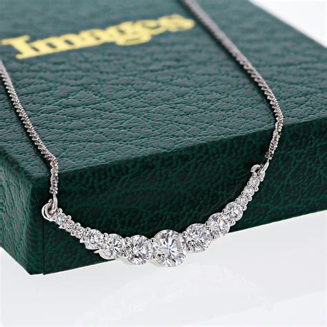Graduated Diamond Necklace Custom Jewelry Design