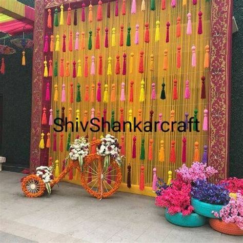 50 Tassels Free Shipping Multicolor Indian Wedding Decoration Etsy