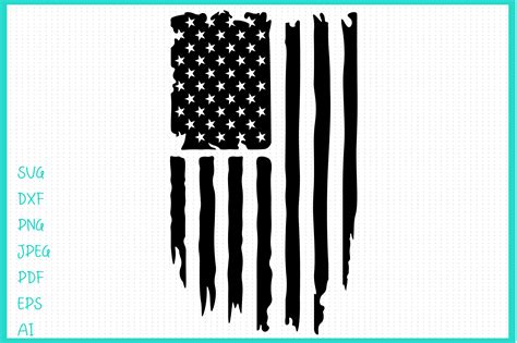 Distressed American Flag Svg Silhouette Cricut Cameo Svg Sexiz Pix