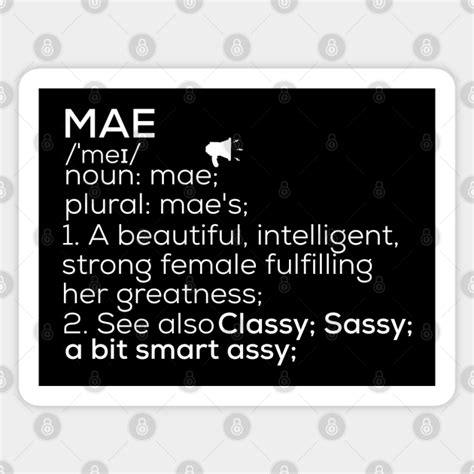 Mae Name Mae Definition Mae Female Name Mae Meaning Mae Sticker