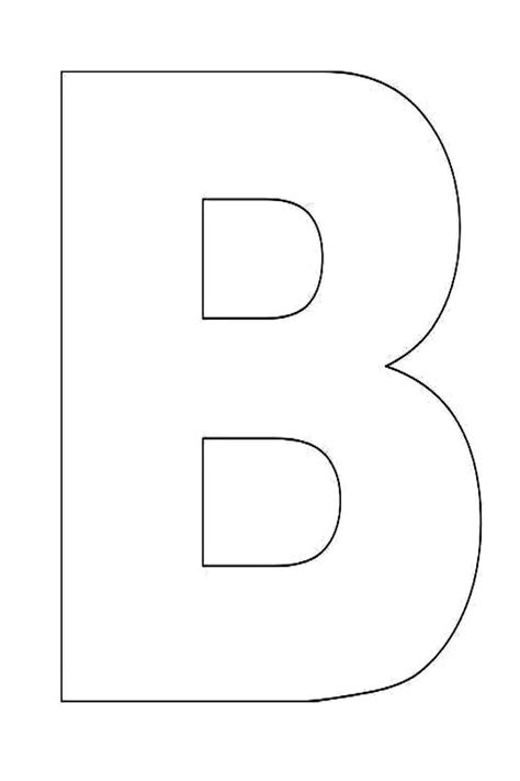 Letter B Template Printable Printable Word Searches