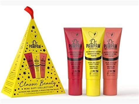 Dr Pawpaw Classic Beauty Mini T Collection Original And Ultimate Red And Peach Pink Balm Set 10 Ml