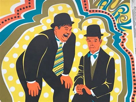 Vintage Elaine Hanelock Laurel And Hardy Original Pop Art Etsy Pop