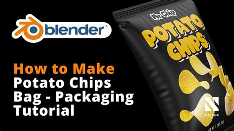 How To Make Potato Chips Bag Blender Packaging Tutorial Youtube