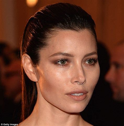 What Would Justin Think Jessica Biel Sheds Her Good Girl Image And Wears Faux Septum Piercing