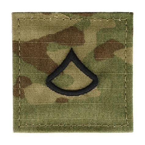 Army Embroidered Ocp With Hook Rank Insignia Private First Class Pfc