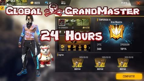 Highlight Free Fire 🔥🔥global And Grandmaster In 24 Hours Youtube