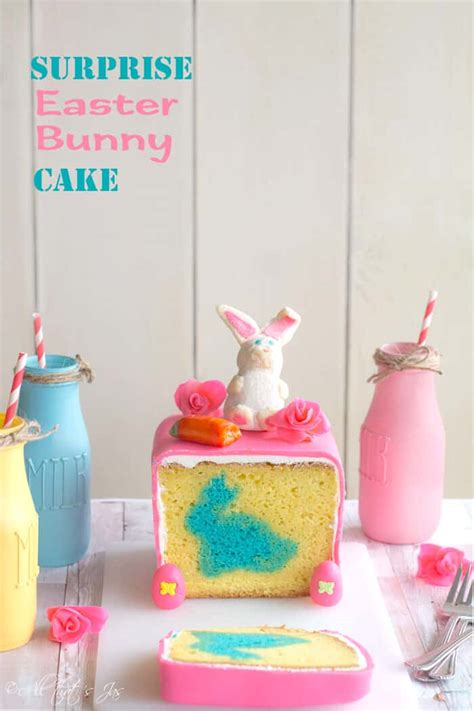 How To Make Surprise Easter Bunny Cake All Thats Jas