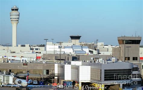 Air Traffic Control Towers At Hartsfield Jackson Atlanta International
